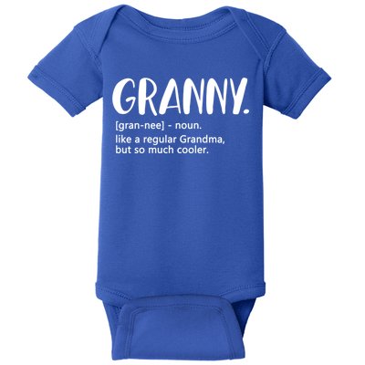 Granny Like A Regular Grandma But Cooler Mothers Day Granny Gift Baby Bodysuit