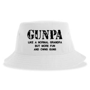 Gunpa Like A Normal Grandpa But More Fun And Owns Guns Sustainable Bucket Hat