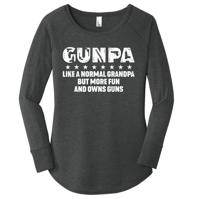 Gunpa Like A Normal Grandpa But More Fun And Owns Guns Women's Perfect Tri Tunic Long Sleeve Shirt