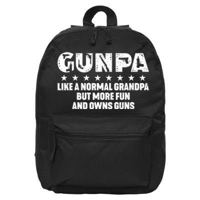 Gunpa Like A Normal Grandpa But More Fun And Owns Guns 16 in Basic Backpack