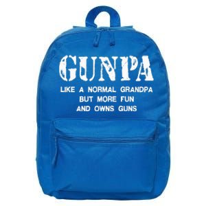 Gunpa Like A Normal Grandpa But More Fun And Owns Guns 16 in Basic Backpack