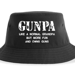 Gunpa Like A Normal Grandpa But More Fun And Owns Guns Sustainable Bucket Hat