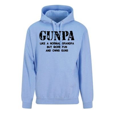 Gunpa Like A Normal Grandpa But More Fun And Owns Guns Unisex Surf Hoodie