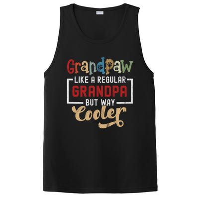 Grandpaw Like A Regular Grandpa But Cooler Funny Dog Grandpa Cute Gift PosiCharge Competitor Tank