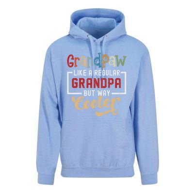 Grandpaw Like A Regular Grandpa But Cooler Funny Dog Grandpa Cute Gift Unisex Surf Hoodie