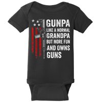 Gunpa Like A Normal Grandpa But More Fun And Owns Guns Baby Bodysuit