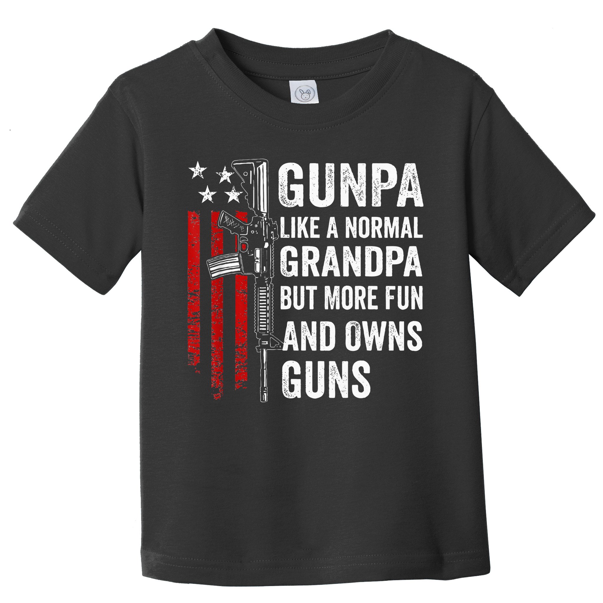 Gunpa Like A Normal Grandpa But More Fun And Owns Guns Toddler T-Shirt