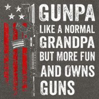 Gunpa Like A Normal Grandpa But More Fun And Owns Guns Cotton Canvas Backpack