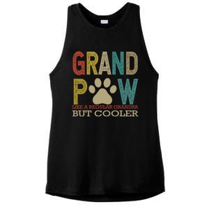 Grandpaw Like A Regular Grandpa But Cooler Funny Fathers Day Great Gift Ladies PosiCharge Tri-Blend Wicking Tank