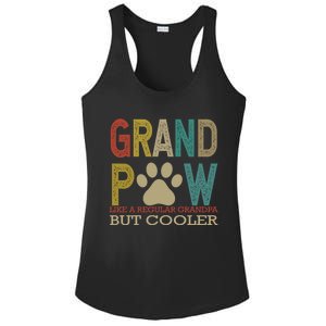 Grandpaw Like A Regular Grandpa But Cooler Funny Fathers Day Great Gift Ladies PosiCharge Competitor Racerback Tank