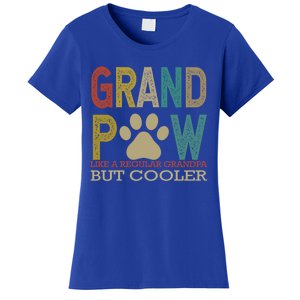 Grandpaw Like A Regular Grandpa But Cooler Funny Fathers Day Great Gift Women's T-Shirt