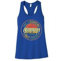 Granny Like A Grandma Only Cooler Vintage Mothers Day Gift Women's Racerback Tank