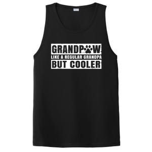 Grandpaw Like A Regular Grandpa But Cooler Grand Paw Dogs Funny Gift PosiCharge Competitor Tank