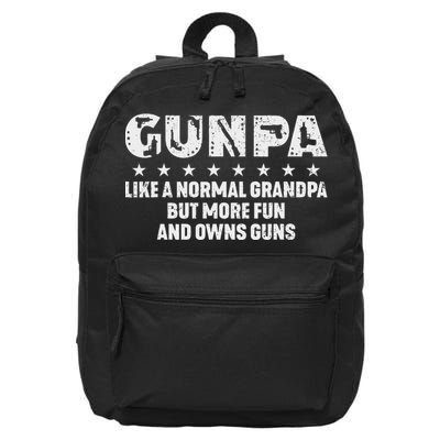 Gunpa Like A Normal Grandpa But More Fun And Owns Guns 16 in Basic Backpack