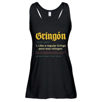 Gringon Like A Regular Vintage Funny GringóN Definition Ladies Essential Flowy Tank