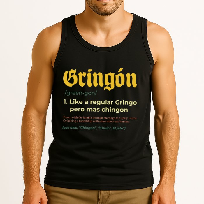 Gringon Like A Regular Vintage Funny GringóN Definition Tank Top