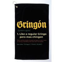 Gringon Like A Regular Vintage Funny GringóN Definition Golf Towel