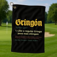 Gringon Like A Regular Vintage Funny GringóN Definition Golf Towel