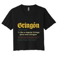 Gringon Like A Regular Vintage Funny GringóN Definition Crop Top