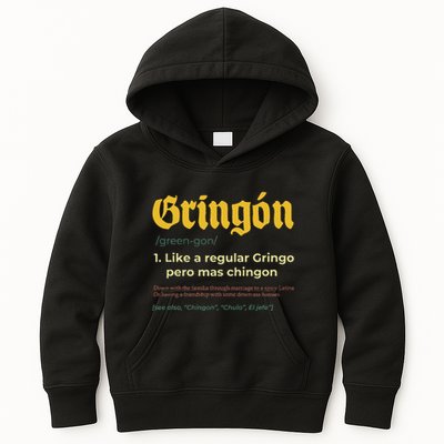 Gringon Like A Regular Vintage Funny GringóN Definition Kids Hoodie