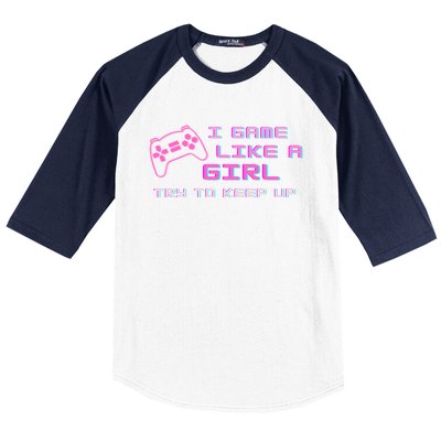 Game Like A Cute Gift Baseball Sleeve Shirt