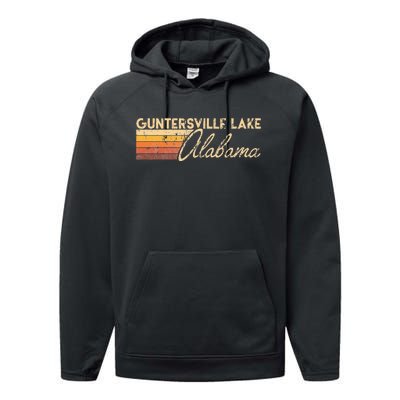 Guntersville Lake Alabama Performance Fleece Hoodie