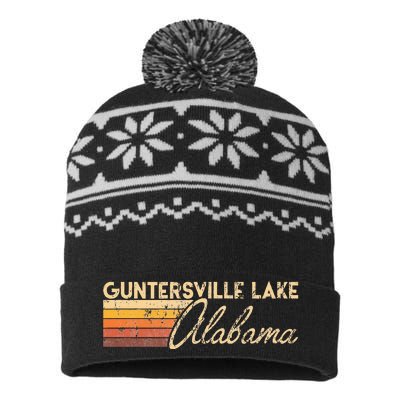 Guntersville Lake Alabama USA-Made Snowflake Beanie