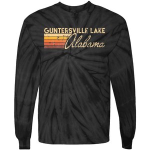 Guntersville Lake Alabama Tie-Dye Long Sleeve Shirt