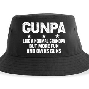 Gunpa Like A Normal Grandpa But More Fun And Owns Guns Sustainable Bucket Hat