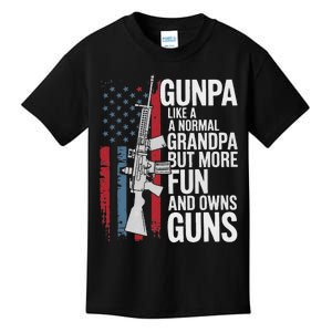 Gunpa Like A Normal Grandpa But More Fun And Owns Guns Kids T-Shirt