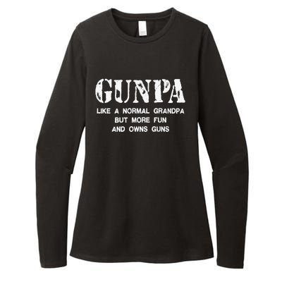 Gunpa Like A Normal Grandpa But More Fun And Owns Guns Gift Womens CVC Long Sleeve Shirt