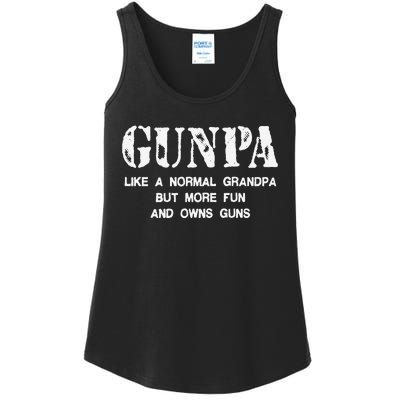 Gunpa Like A Normal Grandpa But More Fun And Owns Guns Gift Ladies Essential Tank