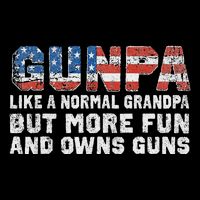 Gunpa Like A Normal Grandpa But More Fun And Owns Guns Flat Bill Trucker Hat