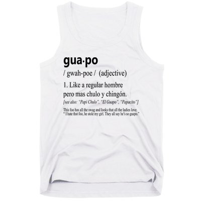Guapo Like A Regular Hombre Pero Mas Men Women Gift Funny Tank Top