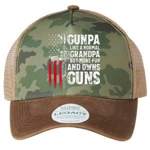 Gunpa Like A Normal Grandpa Fun And Owns Guns Legacy Tie Dye Trucker Hat