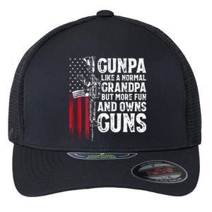 Gunpa Like A Normal Grandpa Fun And Owns Guns Flexfit Unipanel Trucker Cap