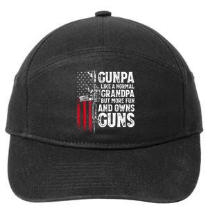 Gunpa Like A Normal Grandpa Fun And Owns Guns 7-Panel Snapback Hat