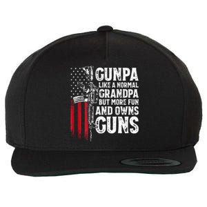 Gunpa Like A Normal Grandpa Fun And Owns Guns Wool Snapback Cap