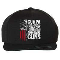 Gunpa Like A Normal Grandpa Fun And Owns Guns Wool Snapback Cap