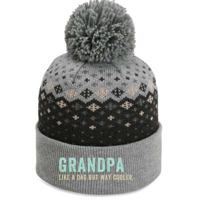 Grandpa Like A Dad But Way Cooler Gift The Baniff Cuffed Pom Beanie