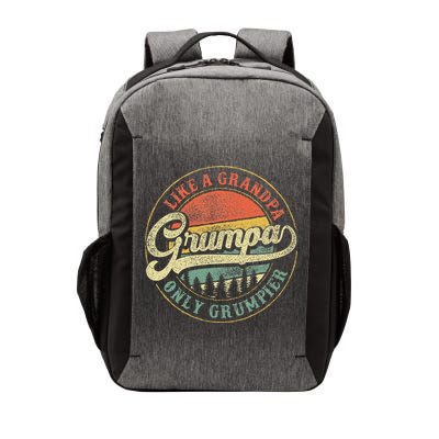 Grumpa Like A Grandpa Only Grumpier Retro Grumpa Definition Vector Backpack