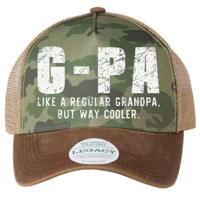 GPa Like A Grandpa But Way Cooler Only Much Fathers Day GPa Legacy Tie Dye Trucker Hat