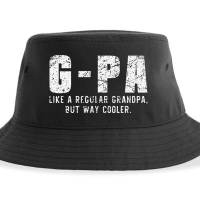 GPa Like A Grandpa But Way Cooler Only Much Fathers Day GPa Sustainable Bucket Hat