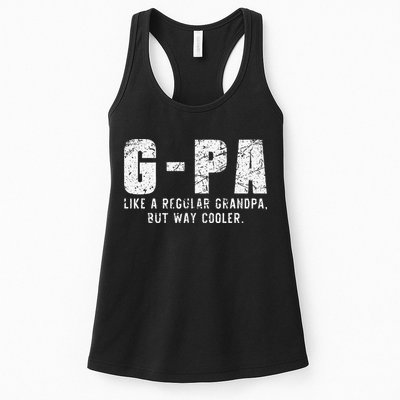 GPa Like A Grandpa But Way Cooler Only Much Fathers Day GPa Womens Tank Top