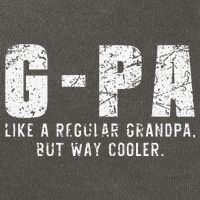 GPa Like A Grandpa But Way Cooler Only Much Fathers Day GPa Cotton Canvas Backpack