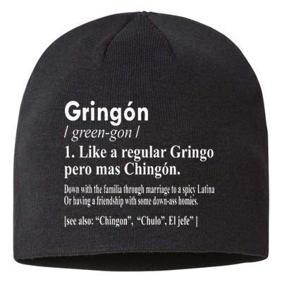 Gringon Like A Regular Gringo Pero Mas Chingon Sustainable Beanie