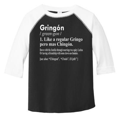 Gringon Like A Regular Gringo Pero Mas Chingon Toddler Fine Jersey T-Shirt