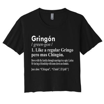 Gringon Like A Regular Gringo Pero Mas Chingon Crop Top