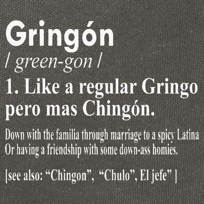Gringon Like A Regular Gringo Pero Mas Chingon Cotton Canvas Backpack