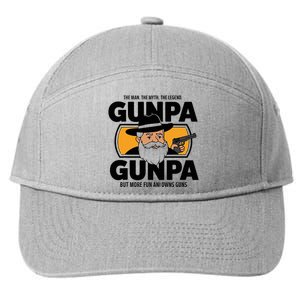 Gunpa Like A Normal Grandpa But More Fun And Owns Guns 7-Panel Snapback Hat